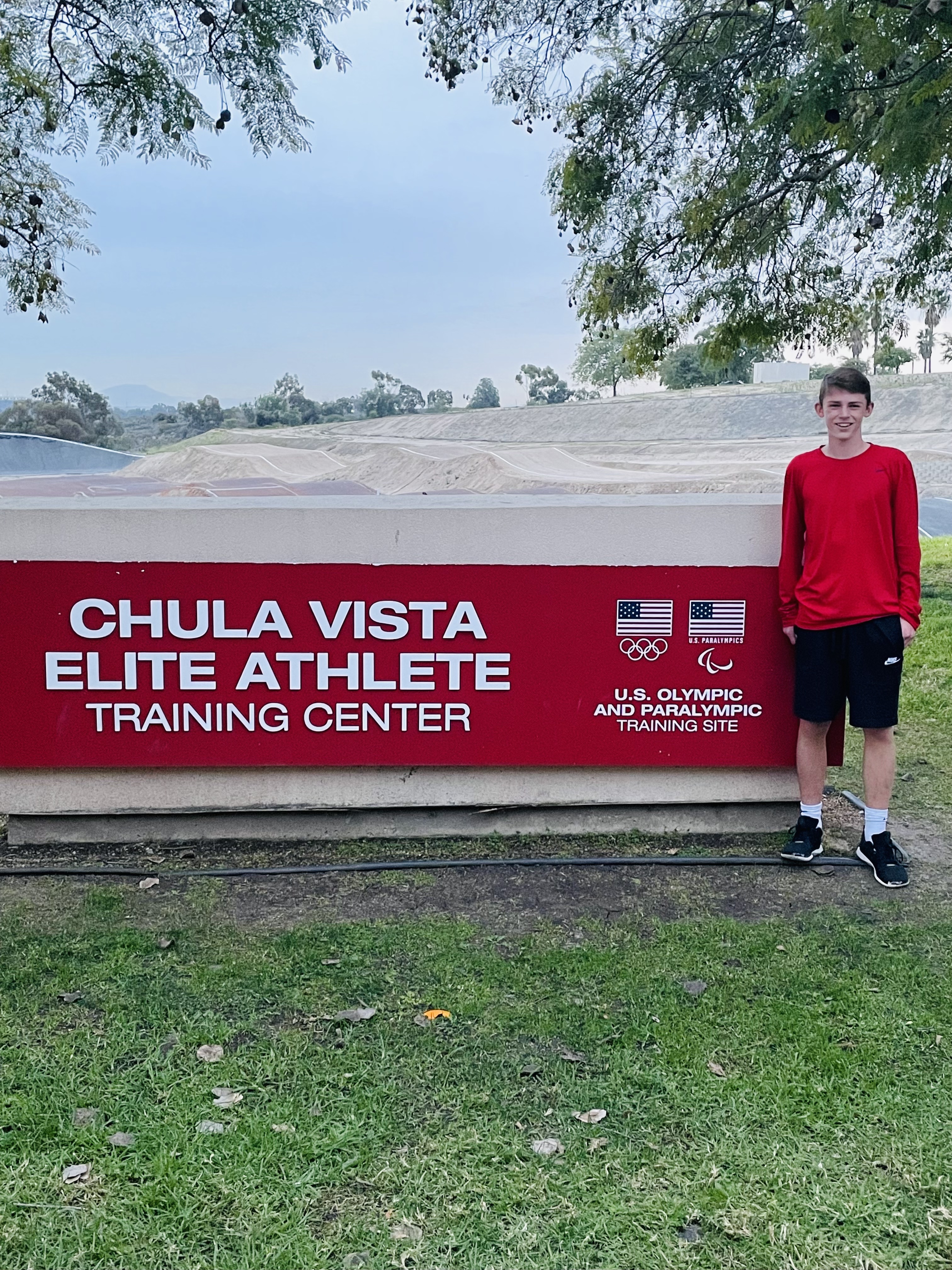 Connor at Chula Vista Elite Athlete Training Center